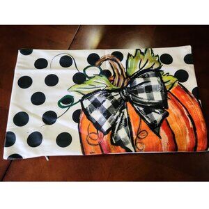 Fall Decorative Pillow Cover Soft Thanksgiving Farmhouse Cottage Pumpkin Decor
